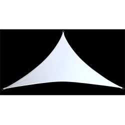 Ibiza Lycra Triangle Shaped For Projection of Lights, Gobos & Lasers 2.1m - White