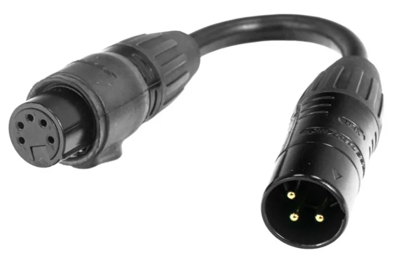 Accu-Cable DMX 3-pin F to 5-pin M IP65