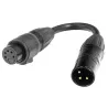 Accu-Cable DMX 3-pin F to 5-pin M IP65