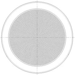 Q-SYS AD-MG245 Marine Grille for 245mm Ceiling Speakers