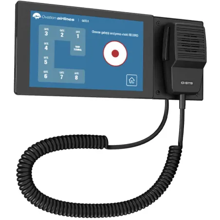 Q-SYS PS-TSCG3-G Επιτραπέζιος Δικτυακός Σταθμός Αναγγελιών Με Αποσπώμενο Gooseneck Μικρόφωνο