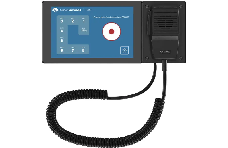 Q-SYS PS-TSCG3-G Επιτραπέζιος Δικτυακός Σταθμός Αναγγελιών Με Αποσπώμενο Gooseneck Μικρόφωνο
