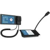 Q-SYS PS-TSCG3-G Επιτραπέζιος Δικτυακός Σταθμός Αναγγελιών Με Αποσπώμενο Gooseneck Μικρόφωνο