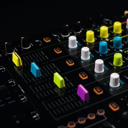 Reloop Σετ με 5 fader cap σε πράσινο χρώμα