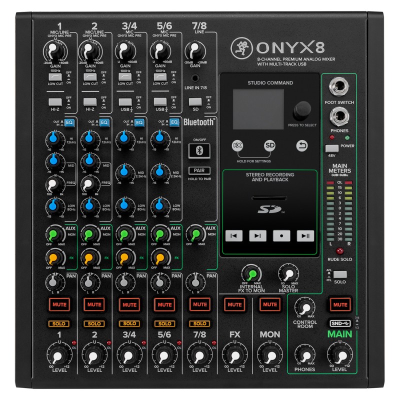 Mackie Onyx8 Mixer Αναλογική Κονσόλα Ήχου