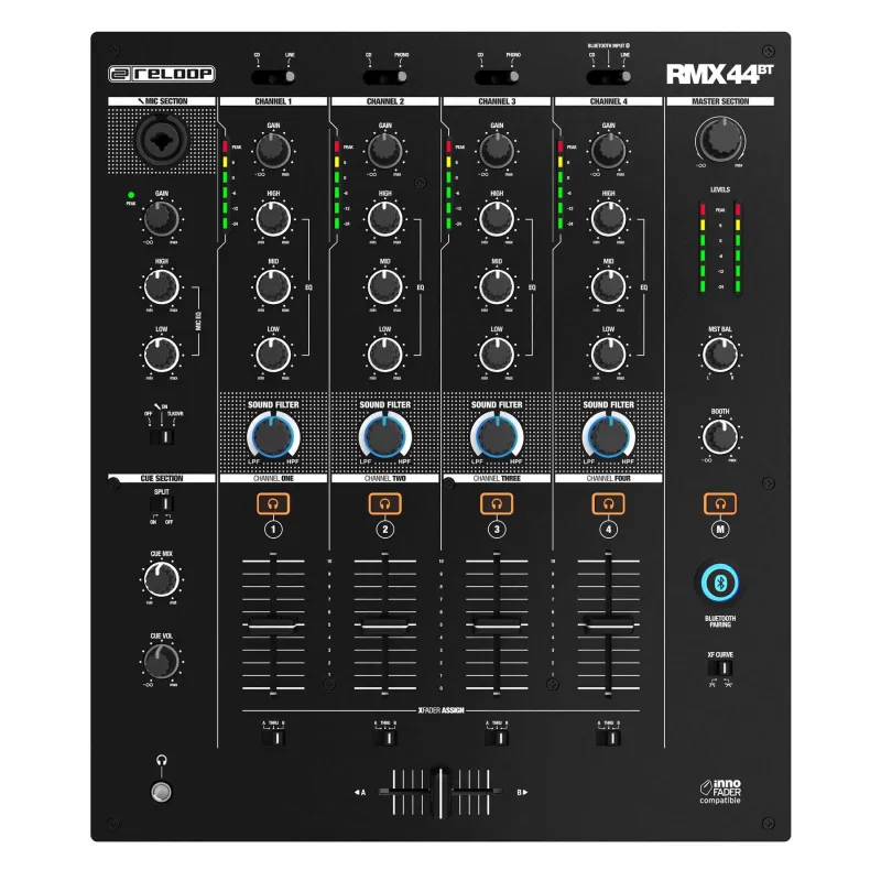 Reloop RMX-44 BT  Bluetooth Dj Club Mixer