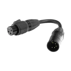 Accu-Cable DMX 3-pin F to 5-pin M IP65