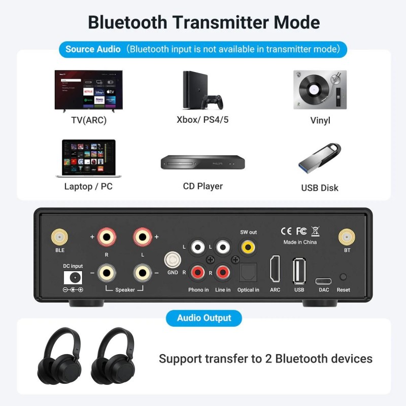 Arylic B50 Στερεοφωνικός Ενισχυτής με Bluetooth