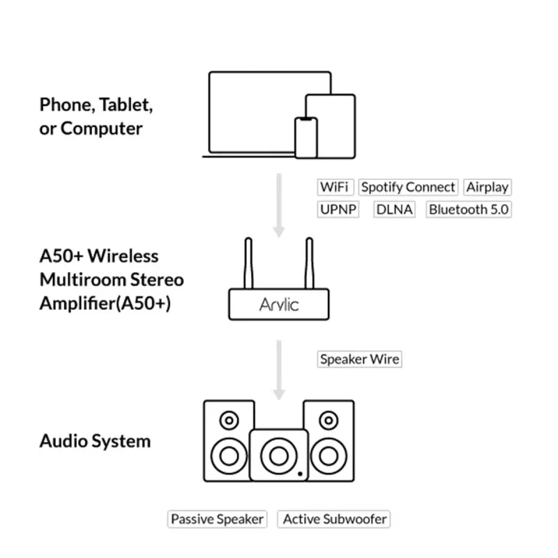 Arylic A50+ Ενισχυτής Streaming