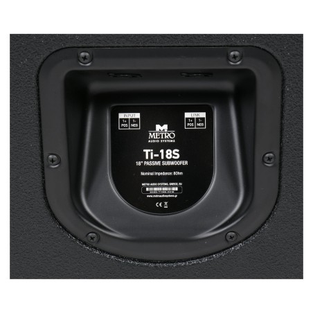 Metro Audio Systems Ti-18s Παθητικό Subwoofer - Μαύρο