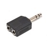 Onsei ONY-7172 6,3 mm Stereo Jack Αρσενικό - 2 x 6,3 mm Jack Θηλυκό