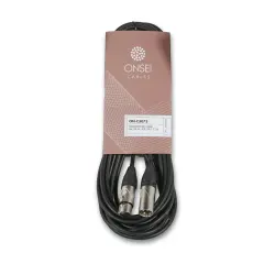 Onsei ON-C3050 Τερματισμένο Καλώδιο Ήχου 3-pin XLR σε 3-pin XLR 5m