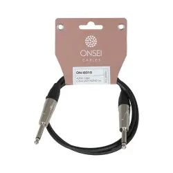 Onsei ON-I8010 Καλώδιο σημάτος 6,3mm Jack Mono - 6,3mm Jack Mono 1m