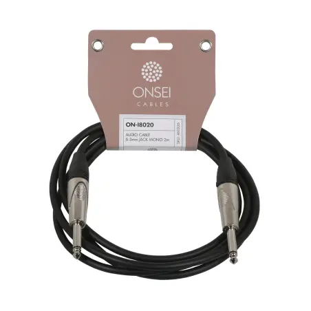 Onsei ON-I8020 Καλώδιο σήματος 6,3mm Jack Mono - 6,3mm Jack Mono 2m