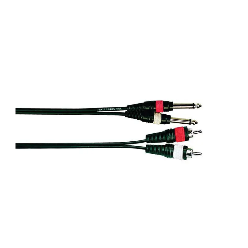 Onsei ON-C2830 Καλώδιο σήματος 2 x RCA Αρσενικό - 2 x 6,3mm Jack Mono 3m