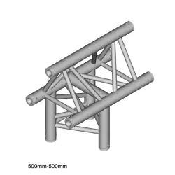 Duratruss DT 33/2-T37-T τριγωνική τράσα (μαύρη)