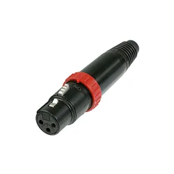 Neutrik NC3FXS-B  Βύσμα 3pin XLR θηλυκό προέκτασης