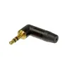 Neutrik NTP3RC-B επαγγελματικό γωνιακό βύσμα Jack stereo 3.5mm μαύρο με επίχρυσες επαφές