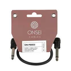 Onsei ON-P8805 Audio Cable 6.3mm Jack Mono Γωνιακό 0.50m