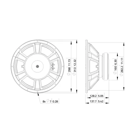 LAVOCE WSF122.50 12" WOOFER