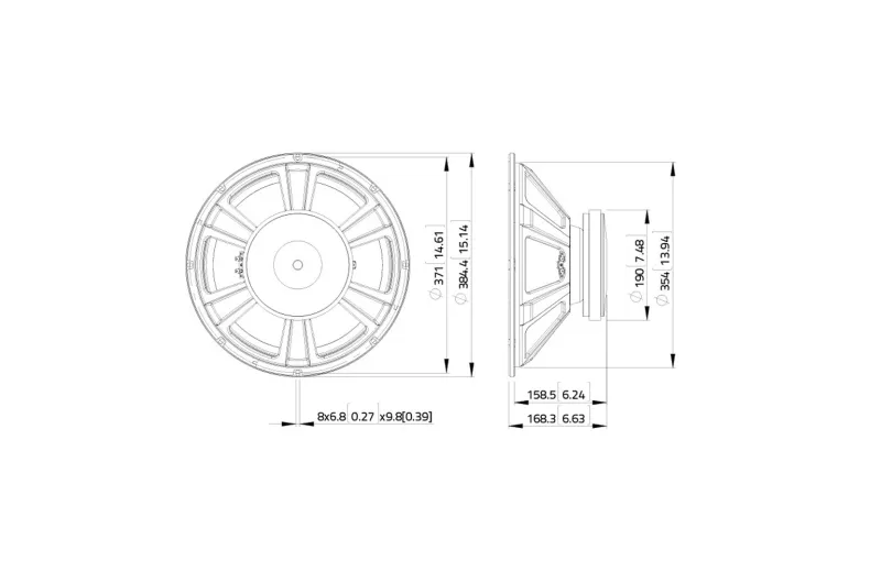 Lavoce SSF153.00 15" Subwoofer