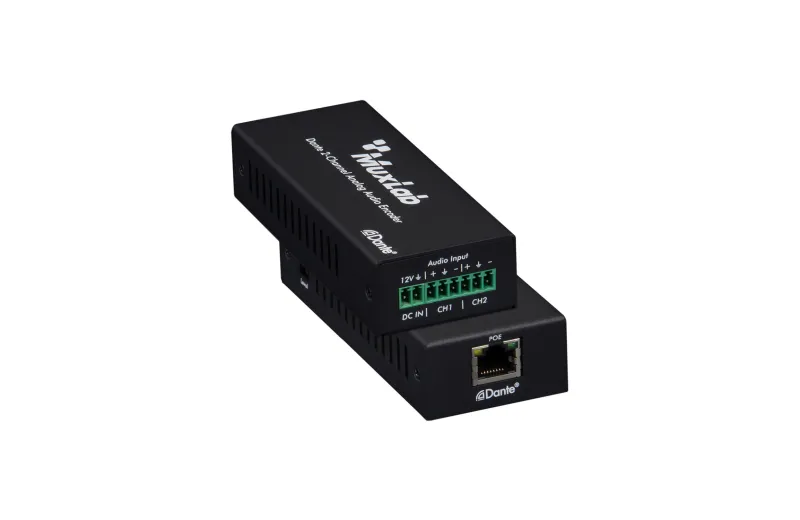 Muxlab Dante 2-Channel Analog Audio Encoder 500551