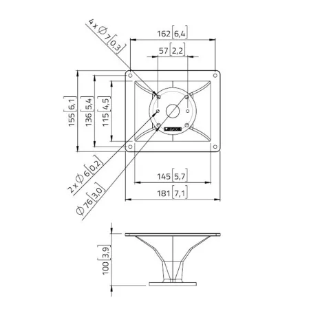 LAVOCE HD1004 1" Throat Entry Horn