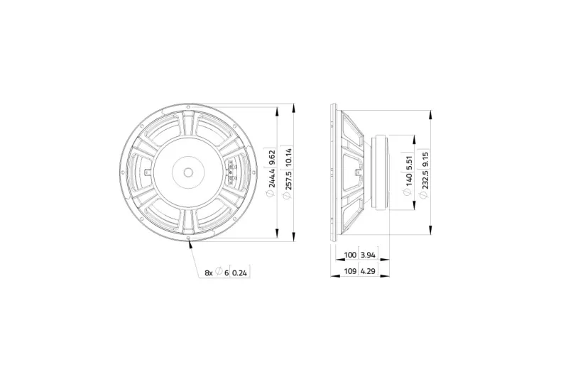 LAVOCE WSF102.00 10" WOOFER