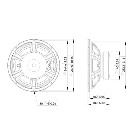 LAVOCE WSF102.00 10" WOOFER